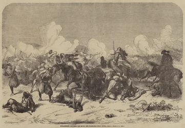 Gefechte zwischen Mauren und Spaniern in der Nähe von Ceuta