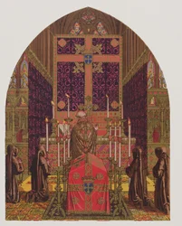 Kirchliches Design, Das Glossar der kirchlichen Ornamente und Kostüme, Lithographie von H.C. Maguire, 1844