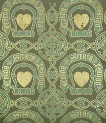 Herzmotiv kirchliches Tapetendesign