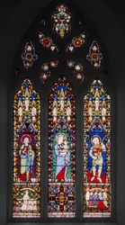 St. Johannes der Evangelist, Jungfrau und Kind und St. Georg