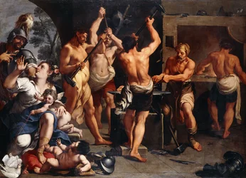 Mars und Venus in der Schmiede des Vulkan