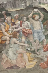 Das Martyrium des Heiligen Stephanus (Detail), Linke Kapelle