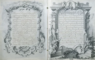 Österreichische Ratifizierung des Ehevertrags für Marie-Antoinette, Erzherzogin von Österreich, mit dem Dauphin Ludwig von Frankreich, 23. April 1770