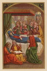 Tod der Heiligen Maria (Chromolithographie)