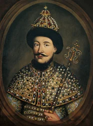 Porträt des Zaren Alexei I. Michailowitsch von Russland, genannt der sehr Friedliche