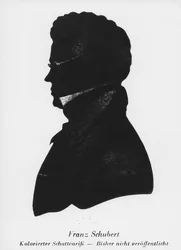 Silhouette von Franz Peter Schubert