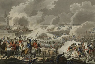 Die Schlacht von Waterloo, 18. Juni 1815, veröffentlicht von Artaria und Co, ca. 1820