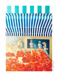 Lebendiger Tomatenmarkt