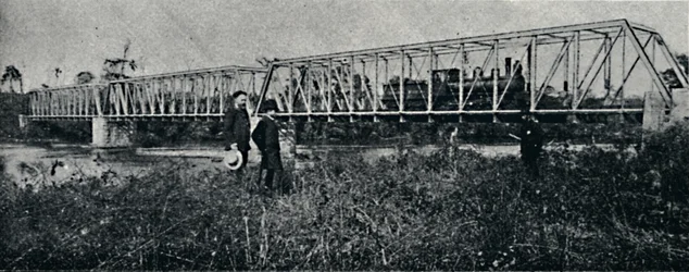 Ponte da E. F. Mogyana über den Rio Pardo, 1895