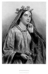 Berengaria von Navarra ca. 1164-1230, Königin von König Richard I., 19. Jahrhundert
