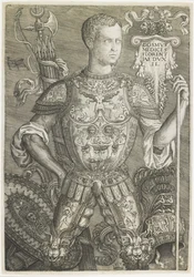 Cosmo I de Medici, graviert von Niccolo della Casa (fl. ca. 1543-48)
