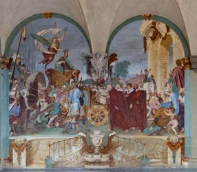 Triumphaler Einzug von Cosimo I. in Siena
