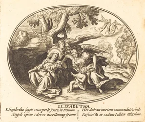 Die Flucht der Heiligen Elisabeth mit dem Heiligen Johannes als Kind