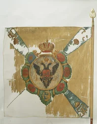 Flagge des Semenovsky Life-Guards Regiments, 1762