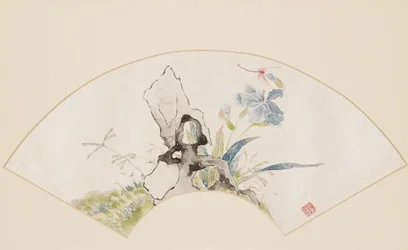 Lilie, Felsen und Libelle, 19. Jahrhundert 1801-1900