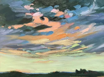 Blauer Himmel in New Mexico