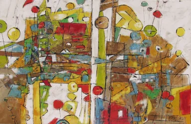 Bunte urbane Geometrie
