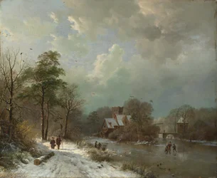Winterlandschaft, Holland, 1833