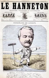 Ferdinand de Lesseps - von Gédéon, in „Le Hanneton“ vom 12.09.1867