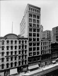 Clifton House, Thomas Church Gebäude und J. P. Atwater Gebäude, Chicago, Illinois, USA, ca. 1900