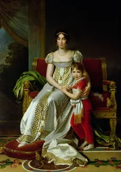 Hortense de Beauharnais (1783-1837), Königin von Holland, und ihr Sohn Napoleon Charles Bonaparte (1802-07), 1806