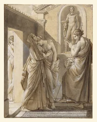 Der Vater von Psyche befragt das Orakel von Apollo
