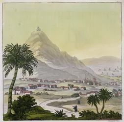 Ansicht der Stadt Lima, Peru, aus 