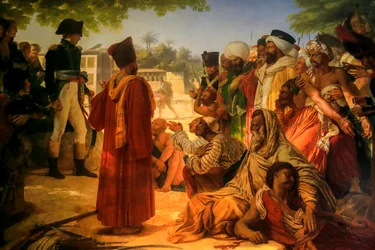General Bonaparte begnadigt die Rebellen von Kairo, 1798