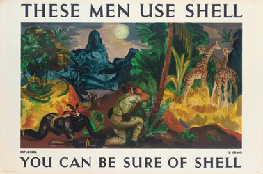 Werbeplakat für Shell