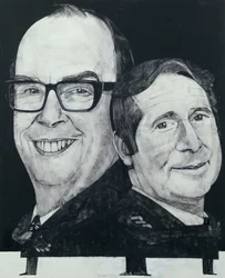 Porträt von Morecambe und Wise, Illustration für The Listener, 1970er