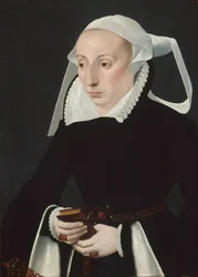 Porträt einer Frau mit Gebetbuch, 1560-1570