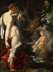 Die Nymphe Salmakis und Hermaphroditos, ca. 1580-1582