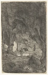 Innenraum einer Höhle Die Höhle von Valmontane. Römische Ruinen (Serientitel) Verschiedene verfallene Gebäude in und um Rom (Serientitel)