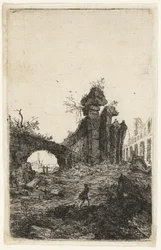 Ruinen des Kolosseums, Tafel 10 aus Die Ruinen von Rom