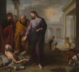 Christus heilt den Gelähmten am Teich Bethesda