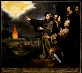 Die Vision Fray Juliáns von Alcalá von der Himmelfahrt der Seele König Philipps II. von Spanien