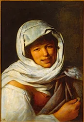 Galicische Frau mit einer Münze