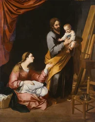 Die Heilige Familie in der Werkstatt des Zimmermanns