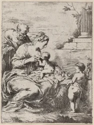 Die Heilige Familie mit dem Heiligen Johannes