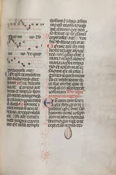 Missale: Fol. 129: enthält Musik für Hely Hely Lama etc. innerhalb der St. Mattion Passion
