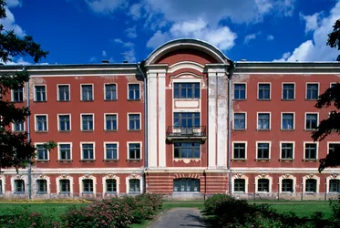 Mitava-Palast (18. Jahrhundert), Entwurf von Bartolomeo Francesco Rastrelli, Jelgava, Semgallen, Lettland (Detail)