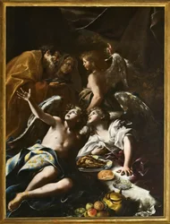 Abraham empfängt die drei Engel