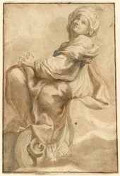 Sitzende Sibylle