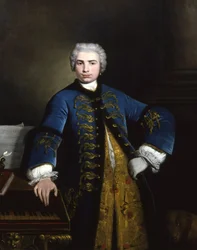 Porträt des Sängers Farinelli Carlo Broschi 1705-1782, 1734