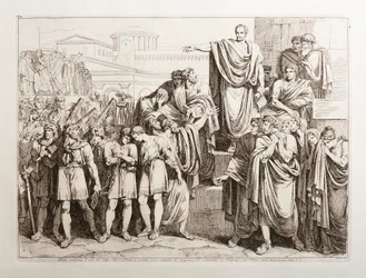 Brutus verurteilt seine beiden Söhne Titus und Tiberius zum Tode