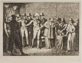 Pius VII. von den Franzosen entführt am 6. Juli 1809 bei Nacht