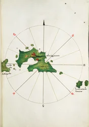 Karte von los, ca. 1480