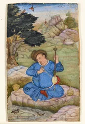 Musiker in einer Landschaft, 1575-1580