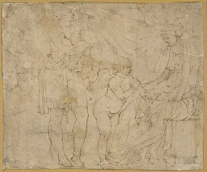 Mars(?), Venus und Amor
