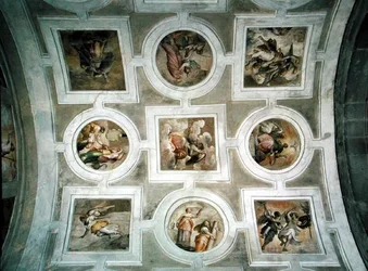 Ansicht des Gewölbes, von der Decke der Grimani-Kapelle
